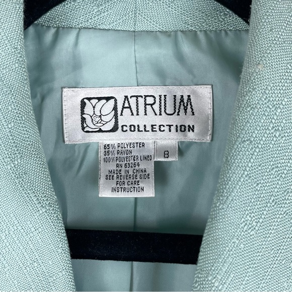 Atrium Collection Vintage Tweed Blazer Button Up Lined Coat Dress Size 8 - Picture 3 of 16